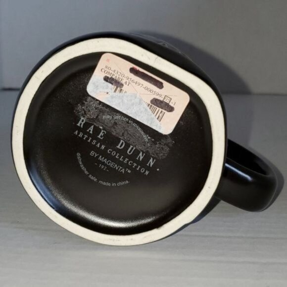 Rae Dunn Mug CERAMIC Cup #1 Dad Black Coffee Tea NWT - Picture 6 of 9